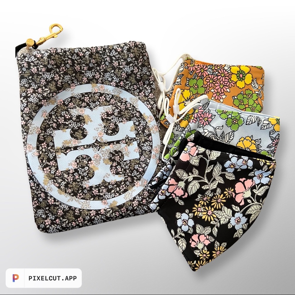 Tory Burch Silk Face Masks with silk bag (BRAND NEW)